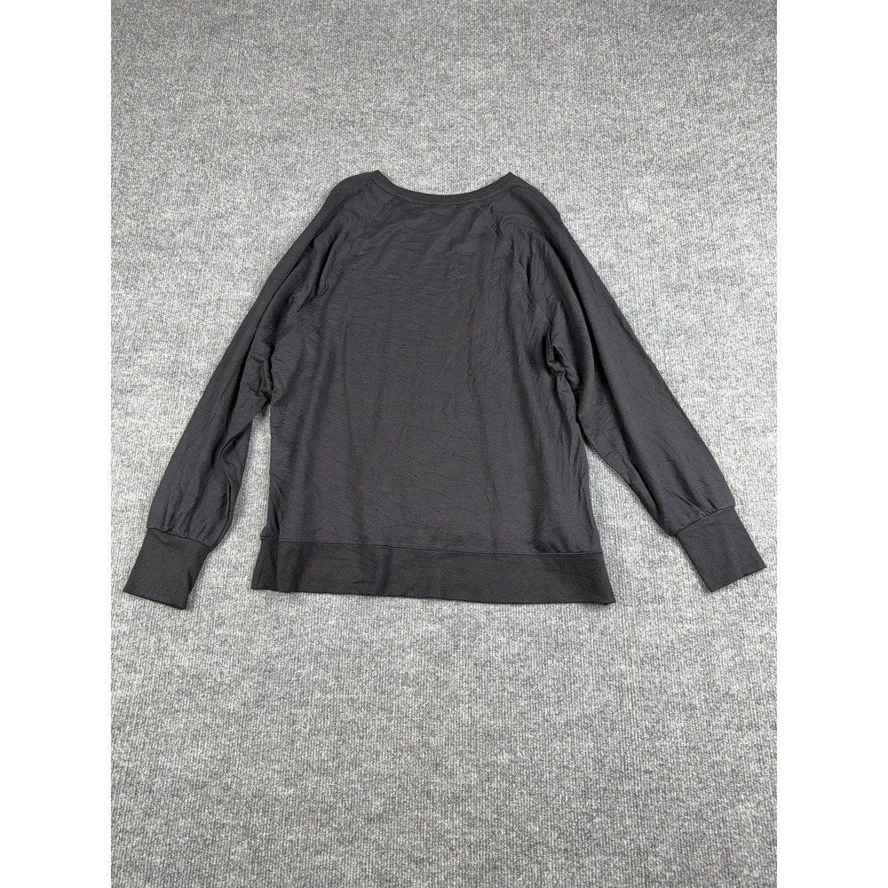 JoyLab Sweatshirt Womens Medium Black Long Sleeve Pullover Thumbholes Lounge - Picture 8 of 10